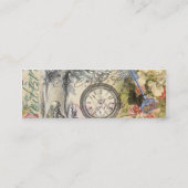 Cheshire Cat Alice Wonderland Classic Mini Visitenkarte (Rückseite)