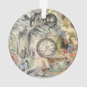 Cheshire Cat Alice Wonderland Classic Ornament (Rückseite)