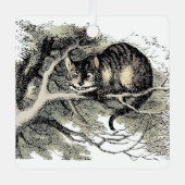 Cheshire Cat Alice Wonderland Classic Ornament Aus Metall (Vorderseite)
