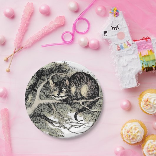 Cheshire Cat Alice Wonderland Classic Pappteller (Party)