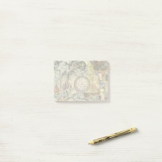 Cheshire Cat Alice Wonderland Classic Post-it Klebezettel (Auf Schreibtisch)