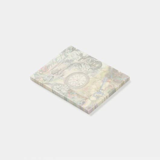 Cheshire Cat Alice Wonderland Classic Post-it Klebezettel (angewinkelt)