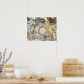 Cheshire Cat Alice Wonderland Classic Poster (Küche)