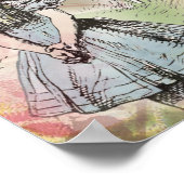 Cheshire Cat Alice Wonderland Classic Poster (Ecke)