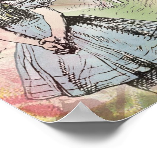 Cheshire Cat Alice Wonderland Classic Poster (Ecke)