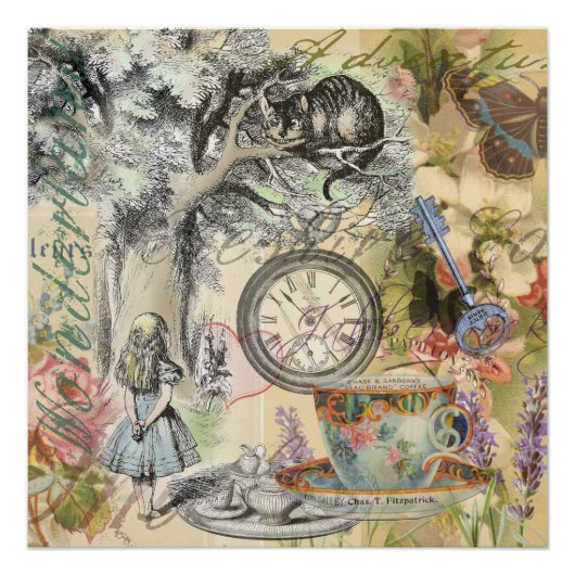 Cheshire Cat Alice Wonderland Classic Poster (Vorderseite)