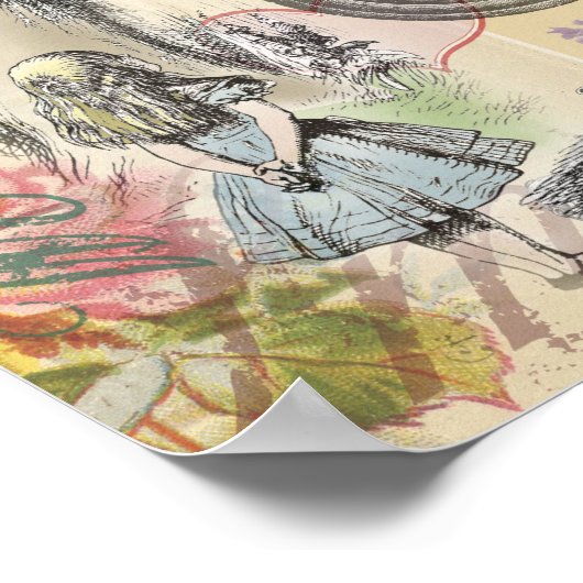 Cheshire Cat Alice Wonderland Classic Poster (Ecke)