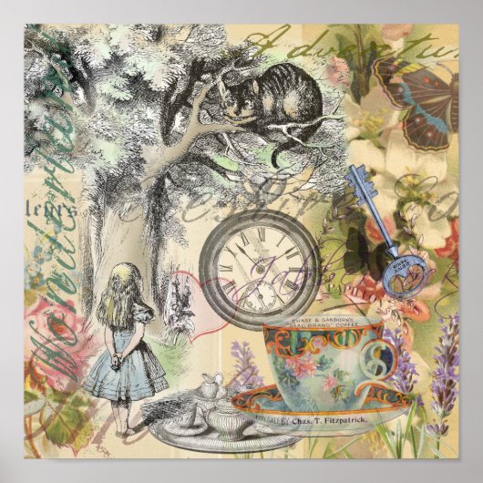 Cheshire Cat Alice Wonderland Classic Poster (Vorne)