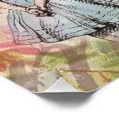 Cheshire Cat Alice Wonderland Classic Poster (Ecke)