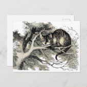 Cheshire Cat Alice Wonderland Classic Postkarte (Vorne/Hinten)