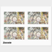 Cheshire Cat Alice Wonderland Classic Rechteckiger Aufkleber (Blatt)