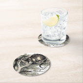 Cheshire Cat Alice Wonderland Classic Runder Pappuntersetzer (Vor Ort)