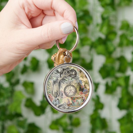 Cheshire Cat Alice Wonderland Classic Schlüsselanhänger (Hand)