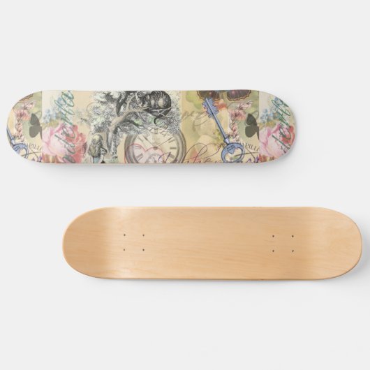 Cheshire Cat Alice Wonderland Classic Skateboard (Horizontal)