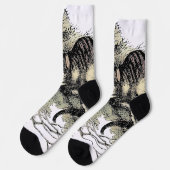 Cheshire Cat Alice Wonderland Classic Socken (Linkes Detail)
