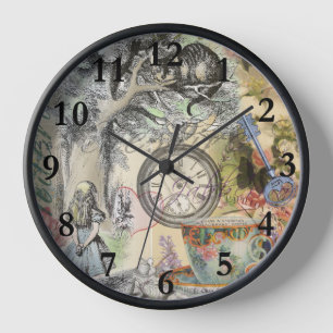 Cheshire Cat Alice Wonderland Classic Uhr