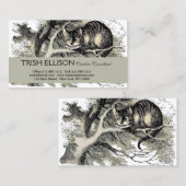 Cheshire Cat Alice Wonderland Classic Visitenkarte (Vorne/Hinten)