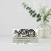 Cheshire Cat Alice Wonderland Classic Visitenkarte (Stehend Vorderseite)