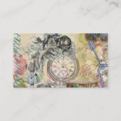 Cheshire Cat Alice Wonderland Classic Visitenkarte (Rückseite)