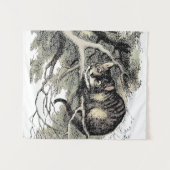 Cheshire Cat Alice Wonderland Classic Wandteppich (Vorderseite (Horizontal))