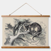 Cheshire Cat Alice Wonderland Classic Wandteppich Mit Holzrahmen (Vorne)