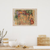 Cheshire cat and Alice Poster (Küche)