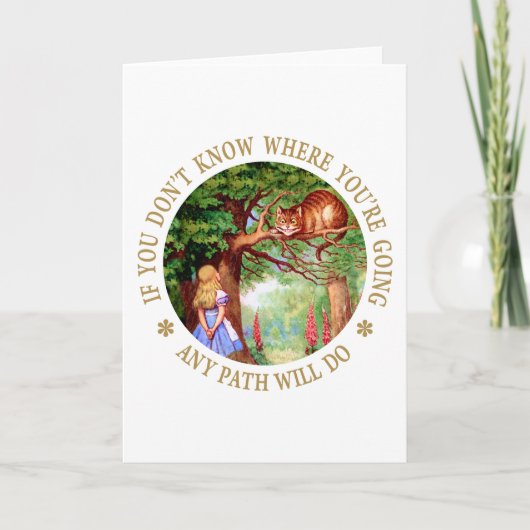 CHESHIRE CAT - ANY PATH WILL DO KARTE (Vorderseite)