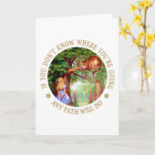 CHESHIRE CAT - ANY PATH WILL DO KARTE (Gelbe Blume)