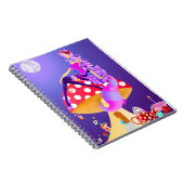 Cheshire Cat auf Mushroom Wunderland Notizblock (Rechte Seite)