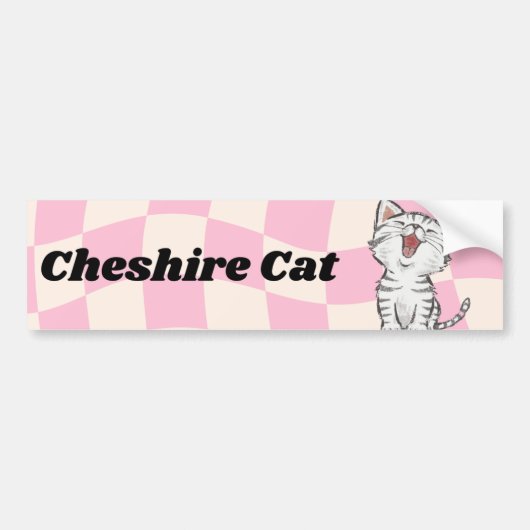 Cheshire Cat Autoaufkleber (Vorne)