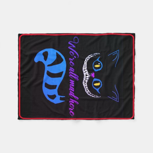 Cheshire Cat Blanket Fleecedecke (Vorderseite (Horizontal))