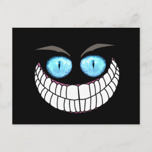 Cheshire Cat - Blue Eyes Post Card Postkarte