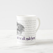 Cheshire Cat Bone China Tasse (Vorderseite Rechts)