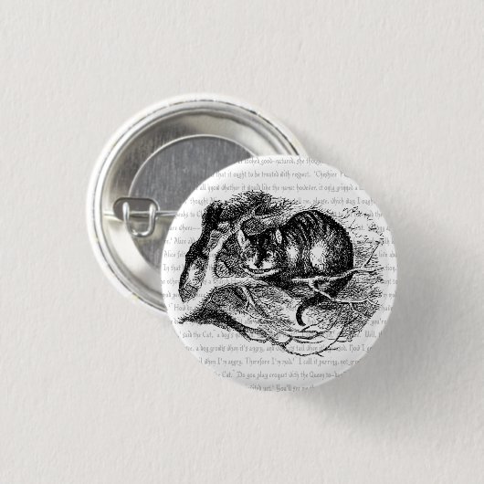 Cheshire Cat Button (Vorne & Hinten)