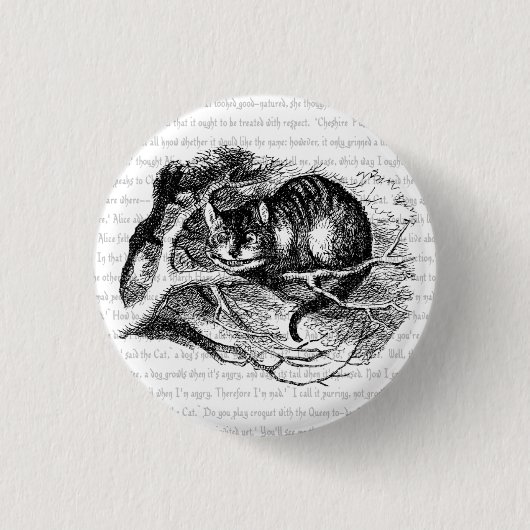 Cheshire Cat Button (Vorderseite)
