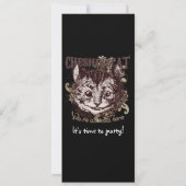 Cheshire Cat Carnivalle Stil Einladung (Rückseite)