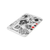 Cheshire Cat classic Alice im Wunderland mad Badematte (Schrägansicht)