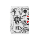 Cheshire Cat classic Alice im Wunderland mad Badematte (Vorderseite Vertikal)