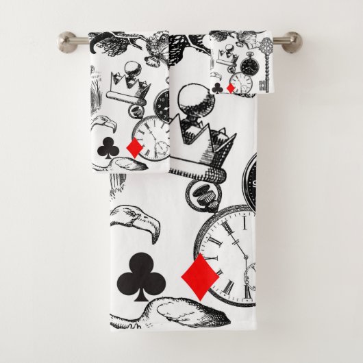 Cheshire Cat classic Alice im Wunderland mad Badhandtuch Set (Insitu)