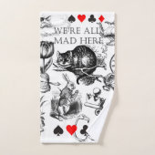 Cheshire Cat classic Alice im Wunderland mad Badhandtuch Set (Handtuch)