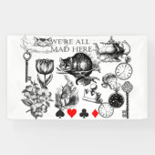 Cheshire Cat classic Alice im Wunderland mad Banner (Horizontal)