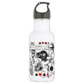 Cheshire Cat classic Alice im Wunderland mad Edelstahlflasche (Vorderseite)