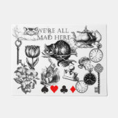 Cheshire Cat classic Alice im Wunderland mad Fußmatte (Vorderseite)