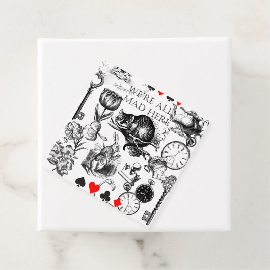 Cheshire Cat classic Alice im Wunderland mad Geschenkanhänger (Beispiel)