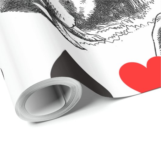 Cheshire Cat classic Alice im Wunderland mad Geschenkpapier (Rolleneckpunkt)