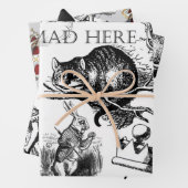 Cheshire Cat classic Alice im Wunderland mad Geschenkpapier Set (Beispiel)