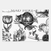 Cheshire Cat classic Alice im Wunderland mad Geschenkpapier Set (Vorderseite 3)