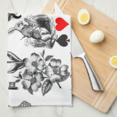 Cheshire Cat classic Alice im Wunderland mad Geschirrtuch (Viertel Falte)