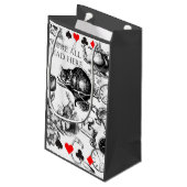 Cheshire Cat classic Alice im Wunderland mad Kleine Geschenktüte (Rückseite Schrägansicht)