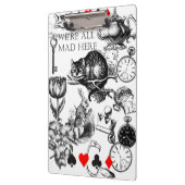 Cheshire Cat classic Alice im Wunderland mad Klemmbrett (Links)